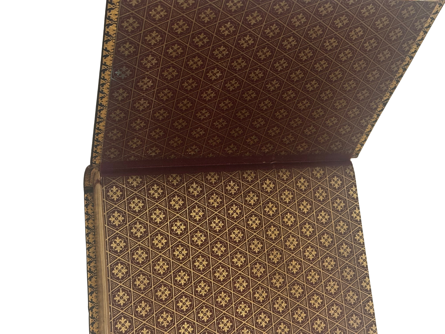 Victorian Leather Photographic Album with All Gilt Edges and Metal Clasp