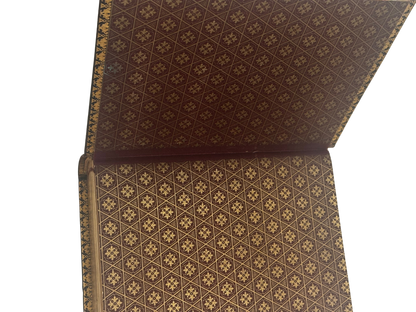 Victorian Leather Photographic Album with All Gilt Edges and Metal Clasp