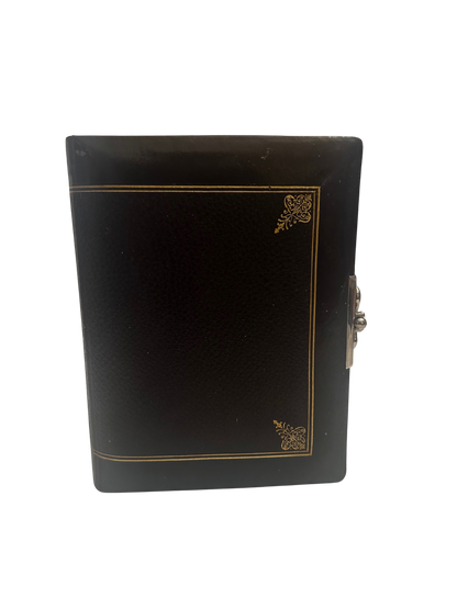 Victorian Leather Photographic Album with All Gilt Edges and Metal Clasp